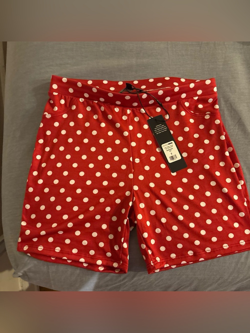 Fashion Nova Red Polka Dot Women's Shorts